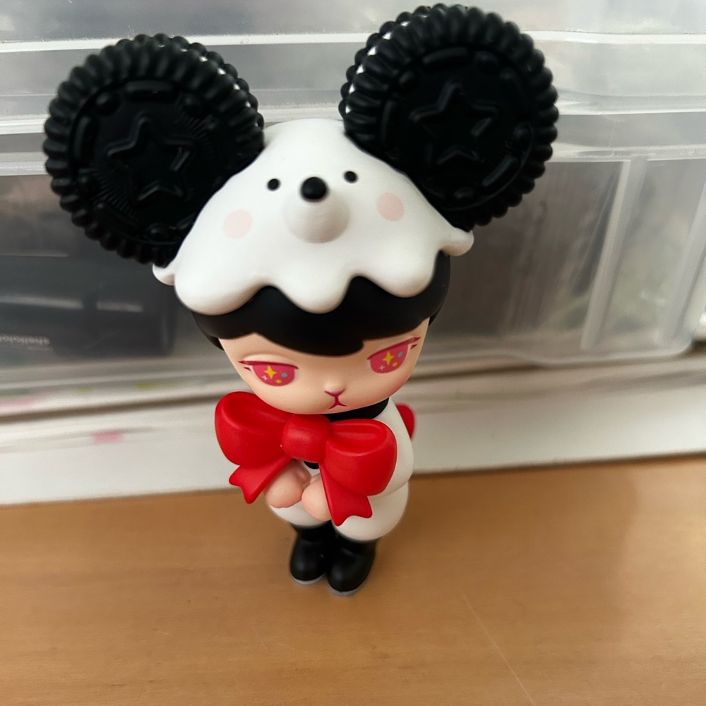 Pop Mart Bunny Chinese Zodiac Mouse Toy - Pink and Black
